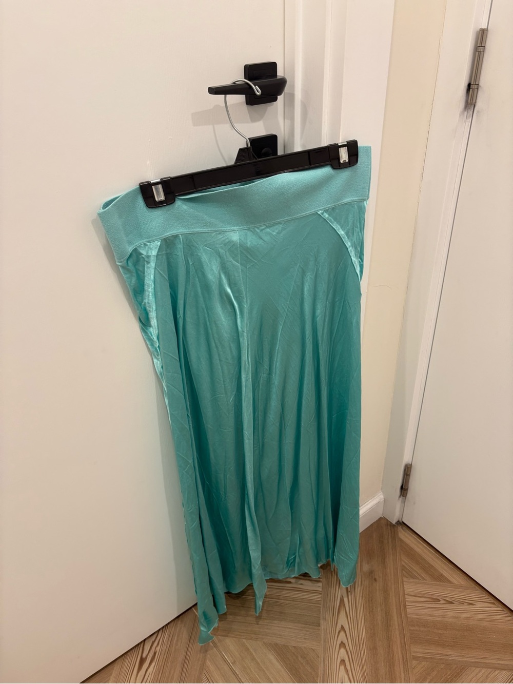 Vince aqua light teal Flowing Maxi Skirt size L